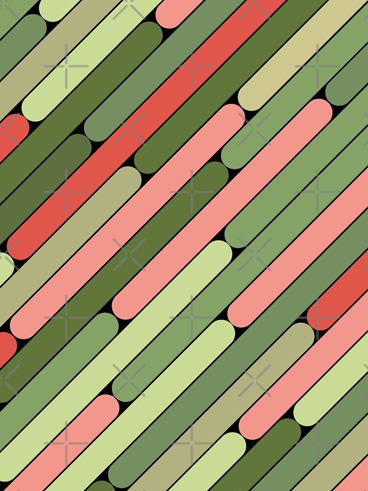 Thumbnail 4 of 4, iPhone Case, Watermelon Color Diagonal Pattern designed and sold by MagicSpread.