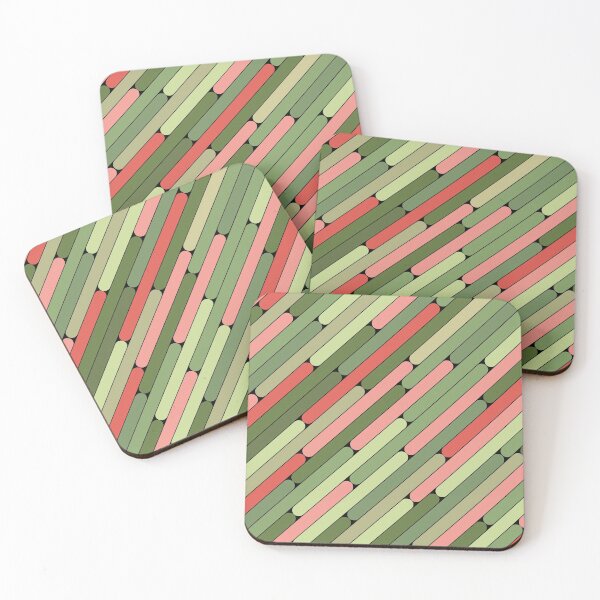 Item preview, Watermelon Color Diagonal Pattern designed and sold by MagicSpread.