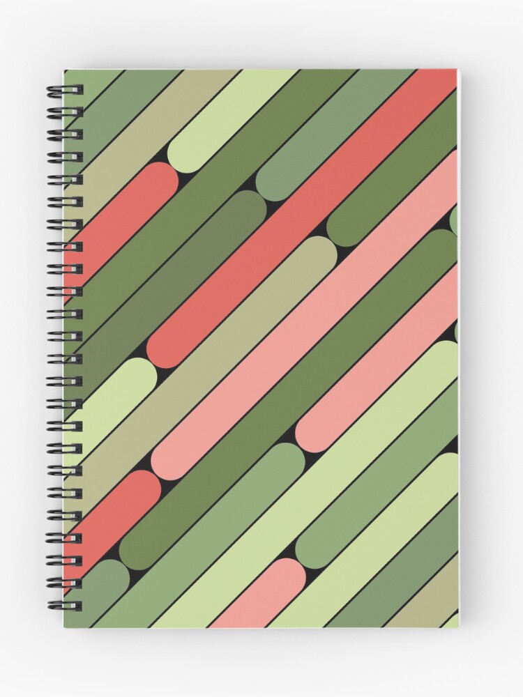 Thumbnail 1 of 3, Journal, Watermelon Color Diagonal Pattern designed and sold by MagicSpread.