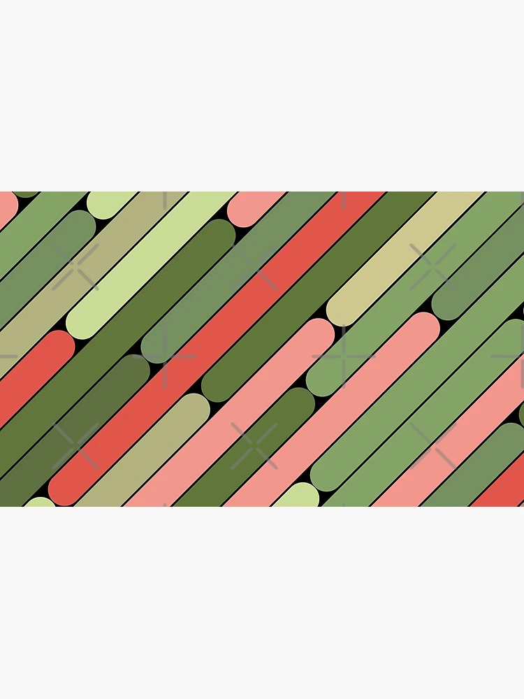 Thumbnail 4 of 4, Coffee Mug, Watermelon Color Diagonal Pattern designed and sold by MagicSpread.