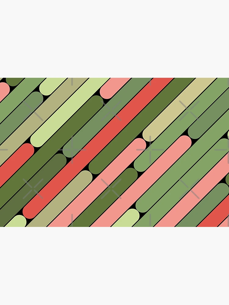 Thumbnail 4 of 4, Zipper Pouch, Watermelon Color Diagonal Pattern designed and sold by MagicSpread.