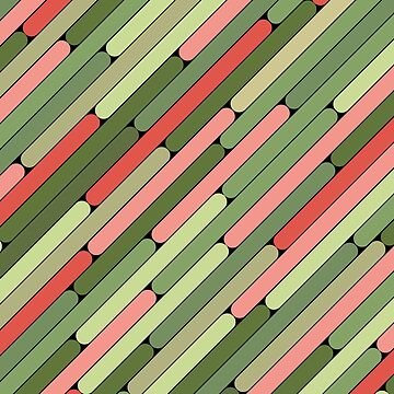 Artwork thumbnail, Watermelon Color Diagonal Pattern by MagicSpread
