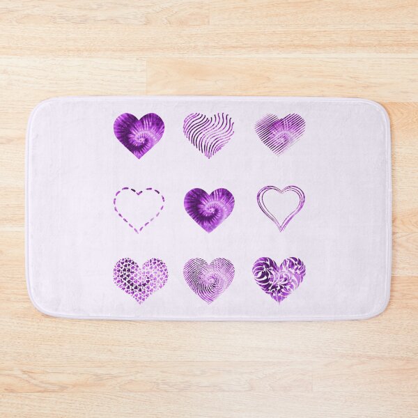 Item preview, Tie Dye Purple Hearts variety value pack designed and sold by everything4eva.