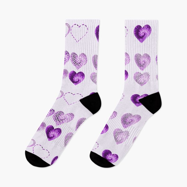 Item preview, Tie Dye Purple Hearts variety value pack designed and sold by everything4eva.