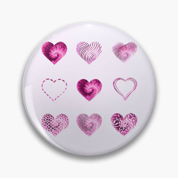Item preview, Tie Dye Pink Hearts variety value pack designed and sold by everything4eva.