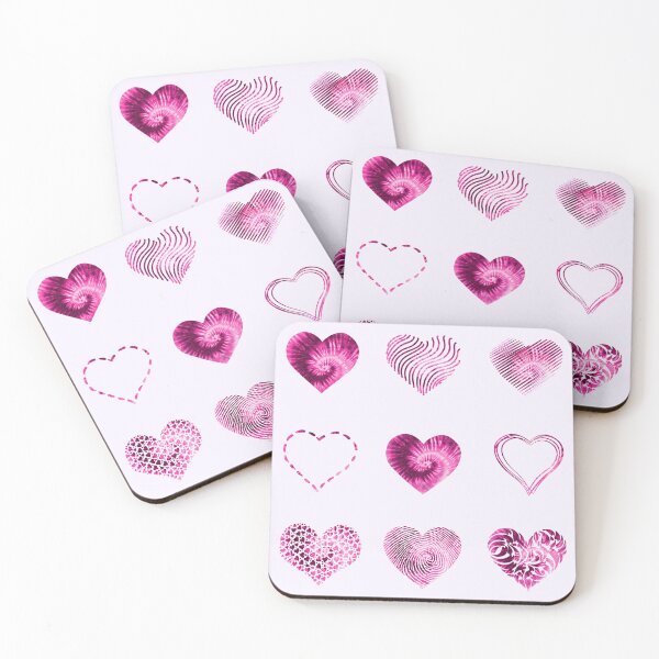 Item preview, Tie Dye Pink Hearts variety value pack designed and sold by everything4eva.