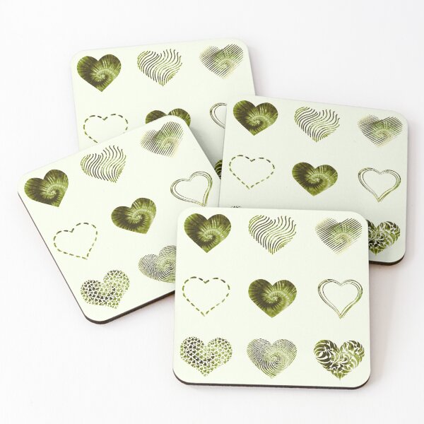 Item preview, Tie Dye Lime Green Hearts variety value pack designed and sold by everything4eva.