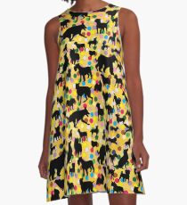 Dogs Dogs Dogs A-Line Dress