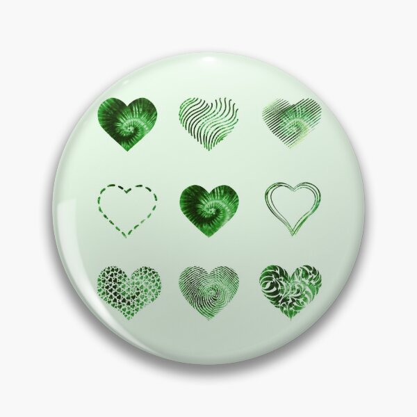 Item preview, Tie Dye Green Hearts variety value pack designed and sold by everything4eva.
