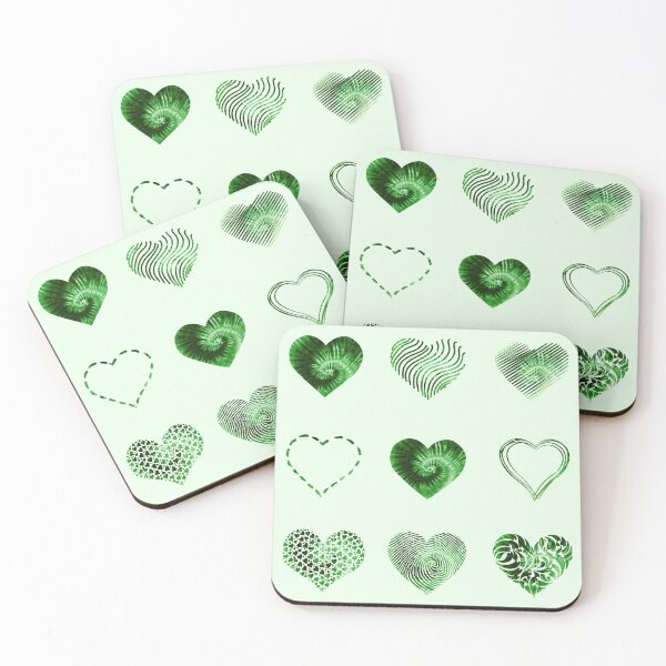 Item preview, Tie Dye Green Hearts variety value pack designed and sold by everything4eva.