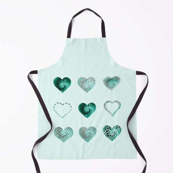 Item preview, Tie Dye Turquoise Hearts variety value pack designed and sold by everything4eva.