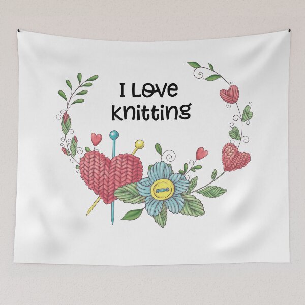 Item preview, I Love Knitting designed and sold by VerboShop.