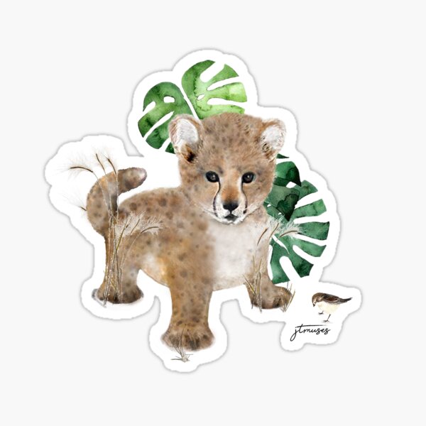 The Animal Project (leopard) by JTMUSES Sticker