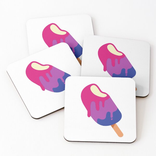 Item preview, Discreet Bisexual Pride Moth Ice Cream Popsicle designed and sold by meicha.
