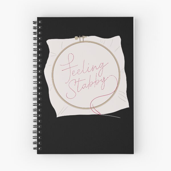 Item preview, Feeling Stabby Embroidery Hoop - I Love Embroidery designed and sold by Good-Find.