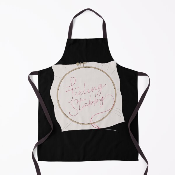 Item preview, Feeling Stabby Embroidery Hoop - I Love Embroidery designed and sold by Good-Find.