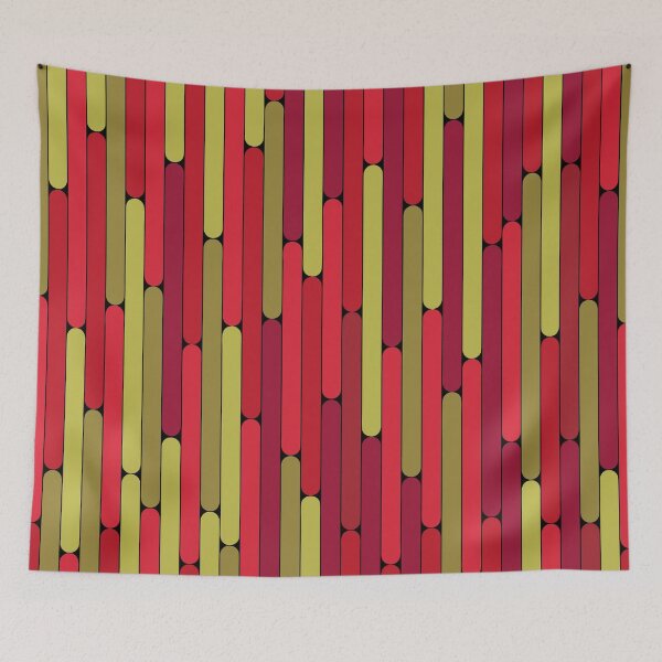Item preview, Dragon Fruit Color Linear Pattern designed and sold by MagicSpread.