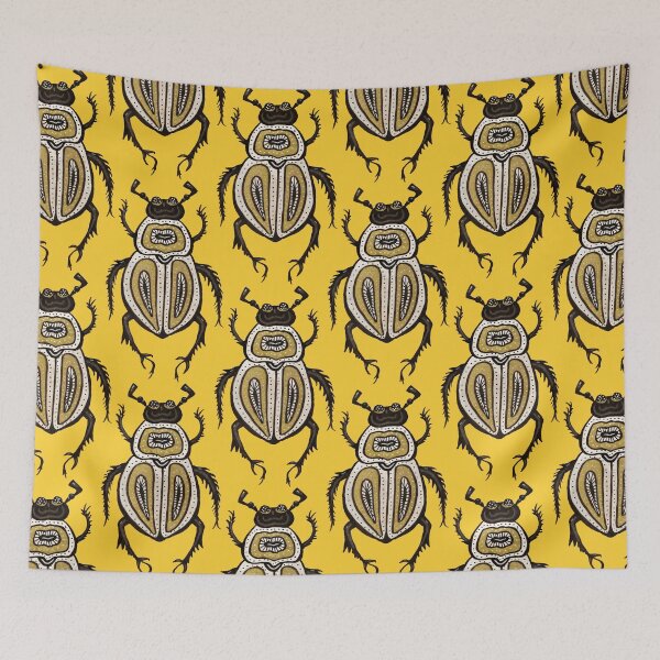 Item preview, Fun Beetle Abstract Decorative Ink Art designed and sold by Boriana Giormova.