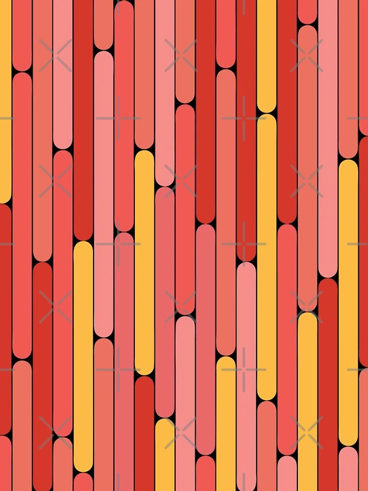 Thumbnail 4 of 4, iPhone Case, Grapefruit Color Linear Pattern designed and sold by MagicSpread.
