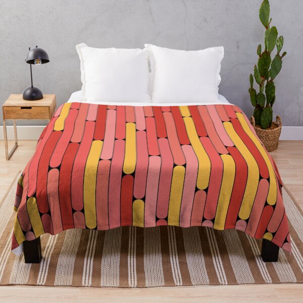 Item preview, Grapefruit Color Linear Pattern designed and sold by MagicSpread.