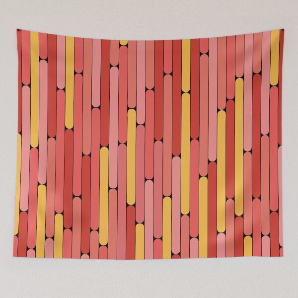 Item preview, Grapefruit Color Linear Pattern designed and sold by MagicSpread.