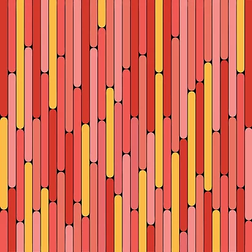 Artwork thumbnail, Grapefruit Color Linear Pattern by MagicSpread