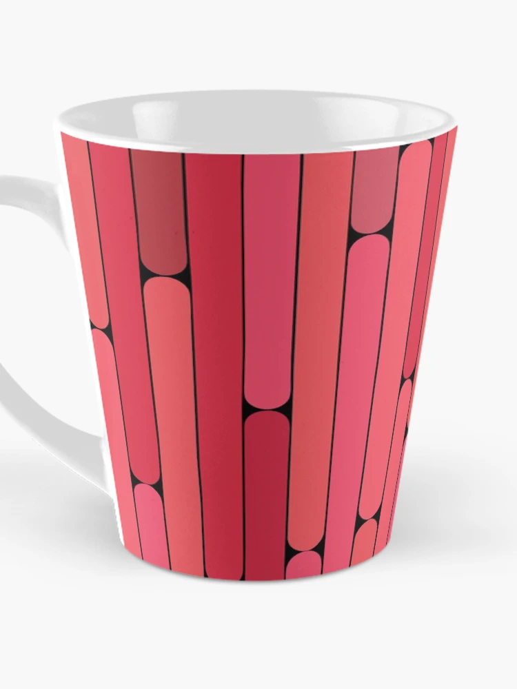 Thumbnail 3 of 4, Coffee Mug, Lychee Color Linear Pattern designed and sold by MagicSpread.