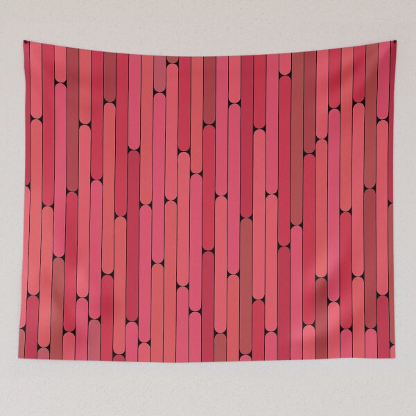 Item preview, Lychee Color Linear Pattern designed and sold by MagicSpread.