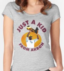 Just A Kid From Akron Women's Fitted Scoop T-Shirt