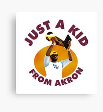 Just A Kid From Akron Canvas Print