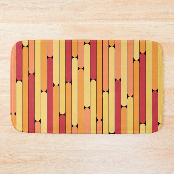 Item preview, Nectarine Color Linear Pattern designed and sold by MagicSpread.
