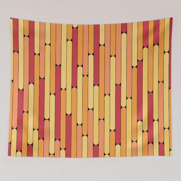 Item preview, Nectarine Color Linear Pattern designed and sold by MagicSpread.