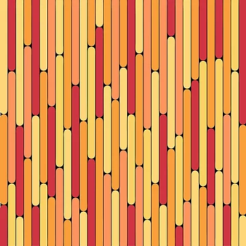 Artwork thumbnail, Nectarine Color Linear Pattern by MagicSpread