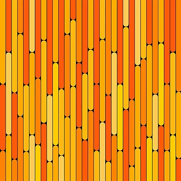 Artwork thumbnail, Orange Color Linear Pattern by MagicSpread
