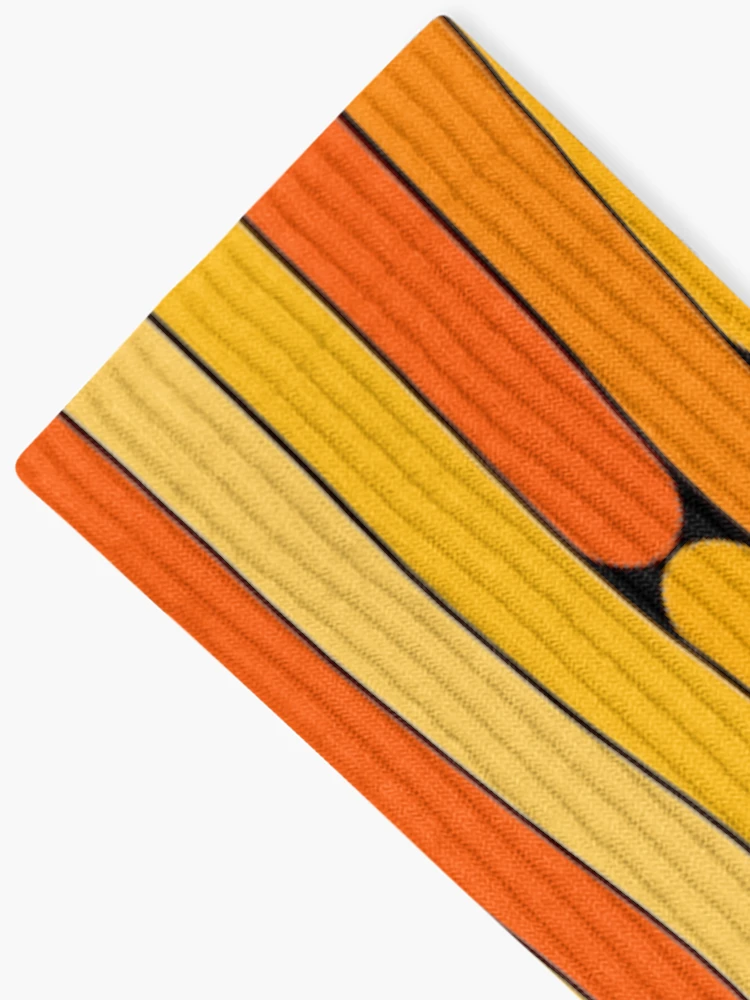 Thumbnail 2 of 5, Socks, Orange Color Linear Pattern designed and sold by MagicSpread.