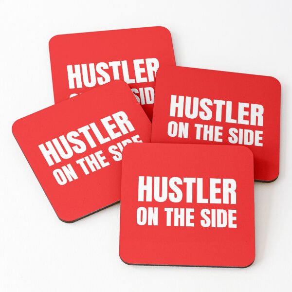 Item preview, Hustler on the Side - which text on red designed and sold by katiekendall.