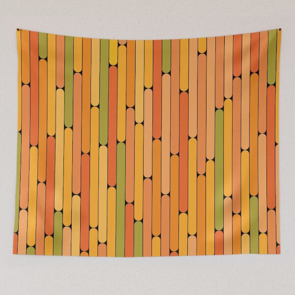 Item preview, Papaya Color Linear Pattern designed and sold by MagicSpread.