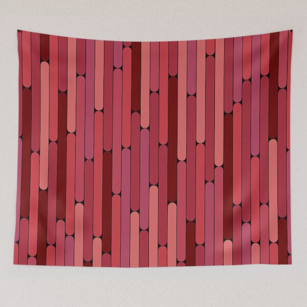 Item preview, Pomegranate Color Linear Pattern designed and sold by MagicSpread.