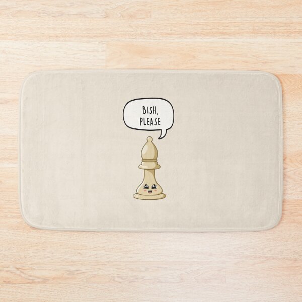 Item preview, Chess Bishop 'Bish, Please' - Funny Kawaii Chess Piece designed and sold by LEFDDesigns.