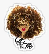 Go with the Fro Sticker