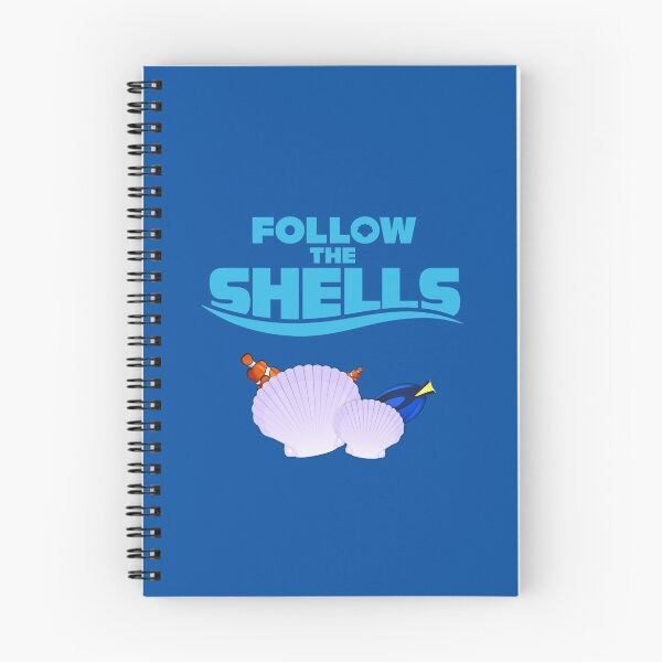 Item preview, Follow the Shells – Blue Text designed and sold by glucern.
