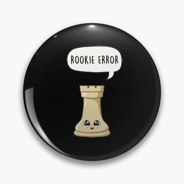 Item preview, Chess Rook 'Rookie Error' - Funny Kawaii Chess Piece designed and sold by LEFDDesigns.
