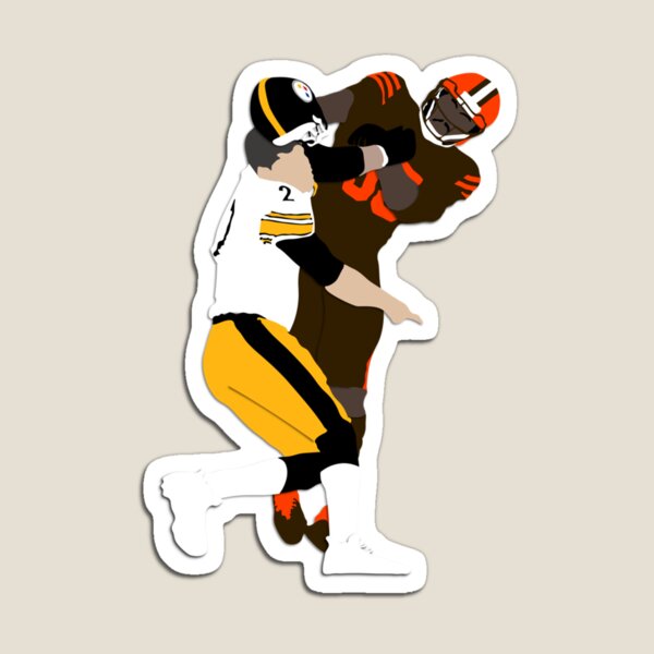 myles garrett abs Sticker for Sale by katelyngonos