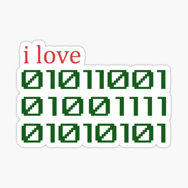 I Love You Binary Code Gifts & Merchandise Redbubble
