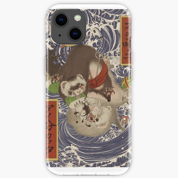 Ukiyoe Style Ferret Iphone Case For Sale By Ichigodawashi Redbubble