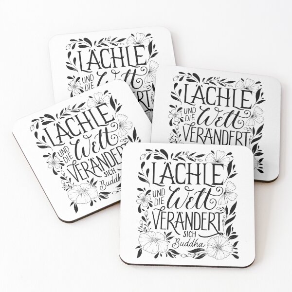 Artikelvorschau, Lächle und die Welt verändert sich Motivationsspruch Inspirational Message Positive Affirmation entworfen und verkauft von Sandra Brezina.