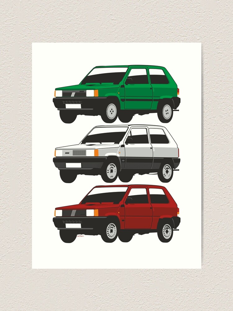 Modern Euro Icons Series FIAT Panda (Tipo 141) Art Print for Sale by  monkeycom