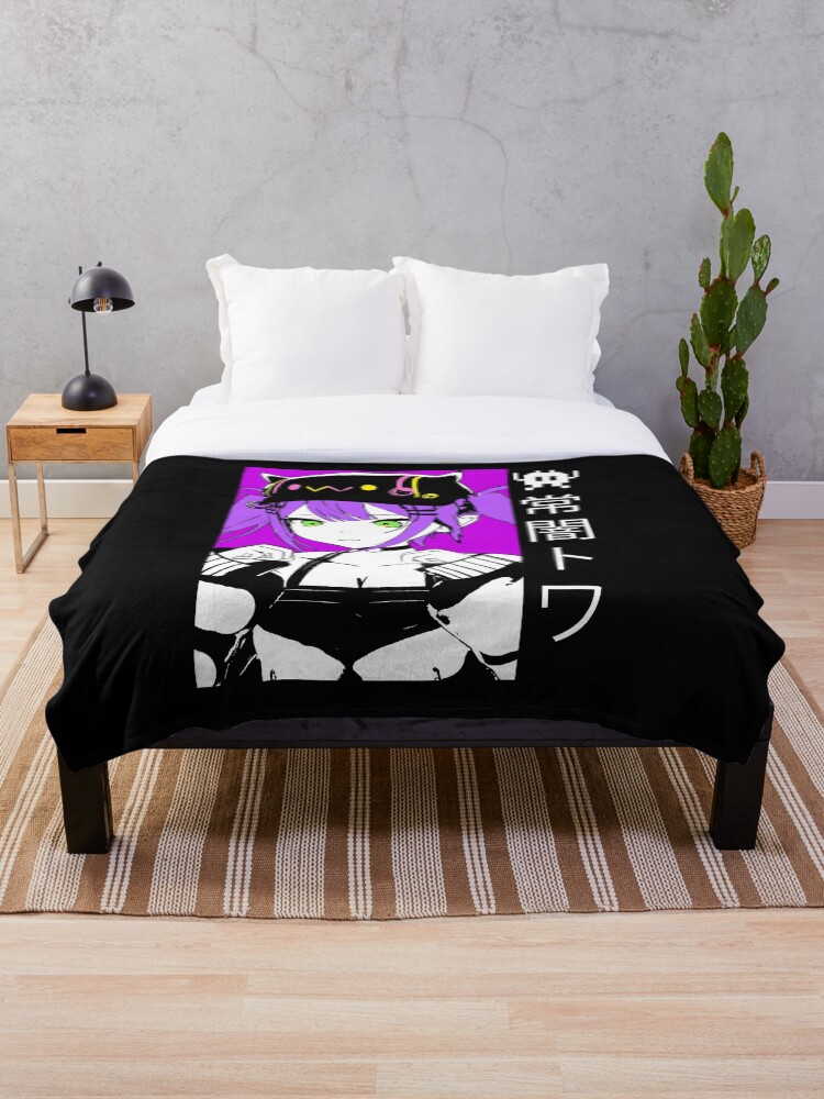 Hololive Tokoyami Towa Throw Blanket for Sale by UDTee Redbubble