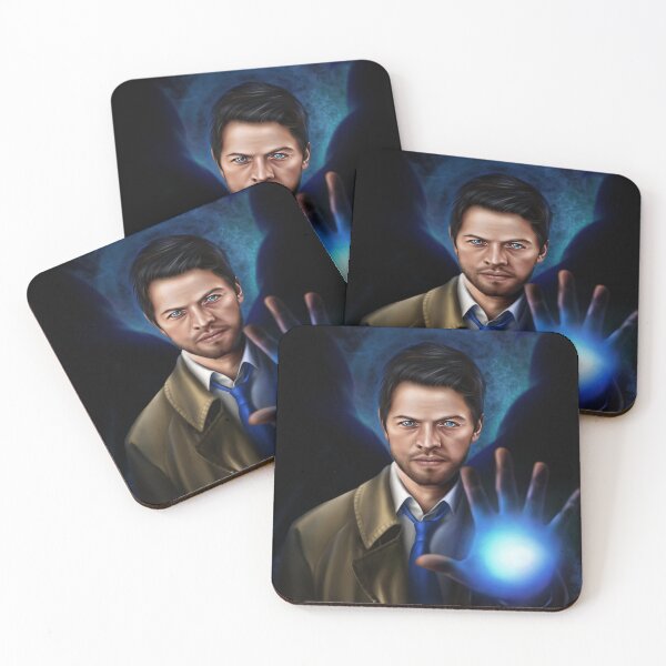 Item preview, Misha Collins as Castiel "Supernatural" print  designed and sold by mayyaflowers.