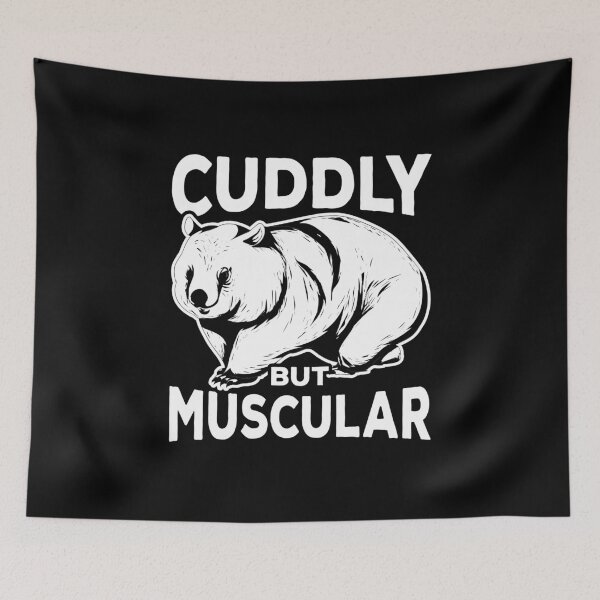 Item preview, Cuddly But Muscular Funny Wombat  designed and sold by bestshirtdesign.